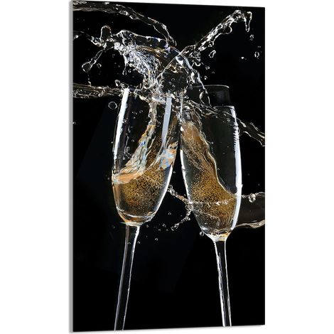 Planche à découper en verre 30x52 Vin (1/5)