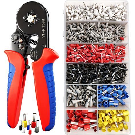 1200pcs cold crimping tool, European style tube terminal crimping tool, 1200 electrical lugs, cable ferrule crimp (1/5)