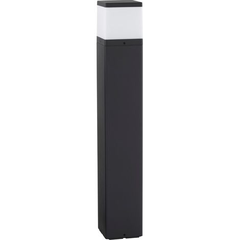 Merano Atlanta Borne extérieure 80 cm aluminium gris foncé, LED claire E27 IP65