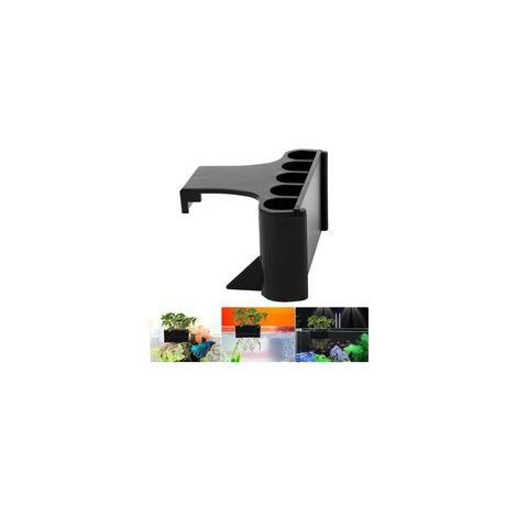 Jardinière d'Aquarium, Support pour Plantes d'Aquarium à Suspendre Support pour Plantes de Réservoir Jardinière d'Aquarium(Noir) (1/5)