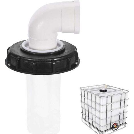 90°-IBC-Tankdeckel mit waschbarem Nylonfilter für 1000-Liter-IBC-Regenwassertanks, IBC-Deckelfilter, IBC-Tankzubehör, 165 m Nylon-Regenwasserfilter (1/5)