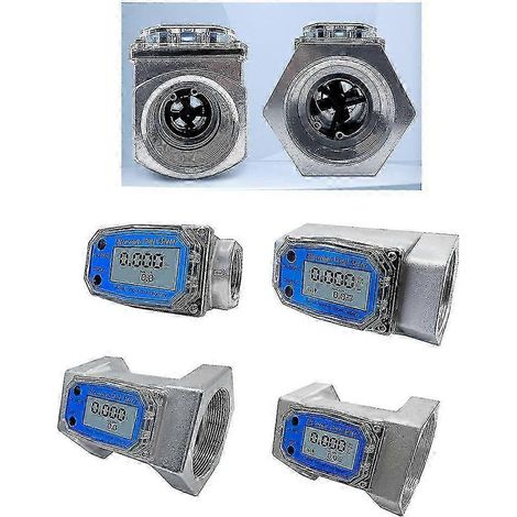 Capteur de débit de liquide pour carburant et eau, débitmètre électronique 1 po/2 po/2,5 po/3 po, 2 po (1/4)