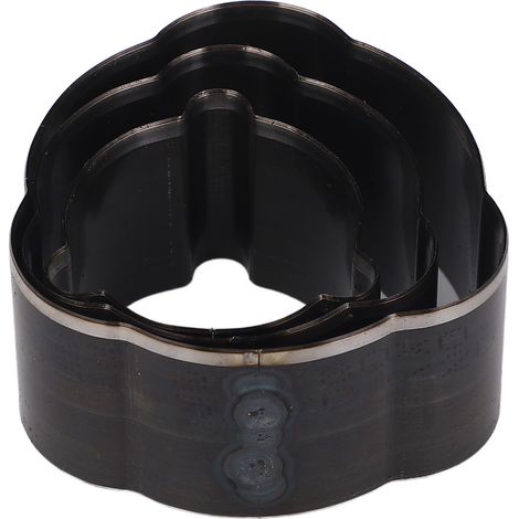 Lot de 3 emporte-pièce cuir forme avion acier alliage outil de perforation artisanat 47 40 33 mm côté coffret (1/5)