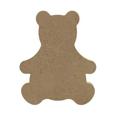 Ours en bois - GOMILLE - 10 x 8 cm - 6mm - Marron - Adulte - Mixte