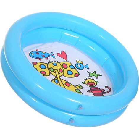 Tragbares Kinderschwimmbecken, rutschfester Boden und Mittelkissen, (60 cm, 0,2 mm PVC) (1/5)