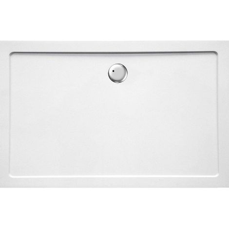 GO by Van Marcke Helion receveur de douche composite synthétique 140x90x3.5cm rectangulaire évacuation D90mm sans jeu de pieds blanc