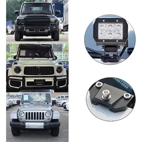 Geeignet für 2 Autoscheinwerfer-Montagehalterungen, Arbeitsstangen, LED-Montagehalterungen, universeller Typ, geeignet für SUVs und Limousinen.