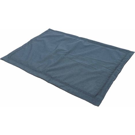 Tapis de couchage pour animaux de compagnie anti-morsure, universel, lavable et imperméable, matelas doux pour chiens et chats (bleu marine, taille L) (1/5)