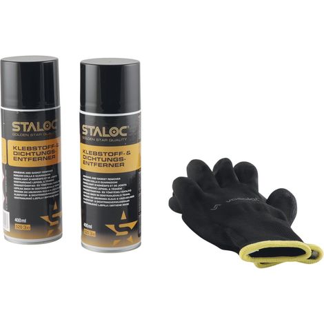 Staloc Klebereste Entferner - Klebstoffentferner zur Reinigung hartnäckiger Klebereste, Kleber Entferner, 400ml - 2 Stück (1/4)