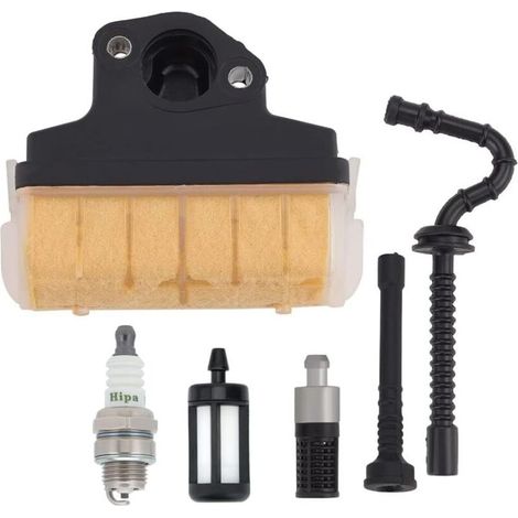 MS250 MS210 MS230 Air Filter for Stihl 021 023 025 MS210 MS230 MS250 Chainsaw with Oil Filter and Spark Plug for MS250 Stihl Chainsaw Parts (1/4)