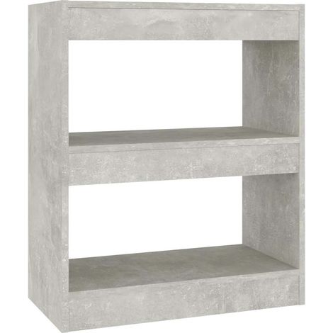Maison Exclusive - Bücherregal/Raumteiler Betongrau 60x30x72 cm (1/5)