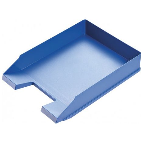 Corbeille à courrier pour DIN A4-C4 plastique bleu H67xl254xP347 mm av poignées (Par 5)