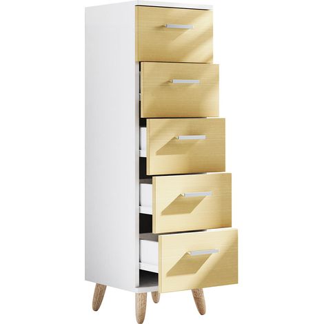 Meubles de salle de bain tiroirs commode Landos M 100x30x30 - VCM (1/5)