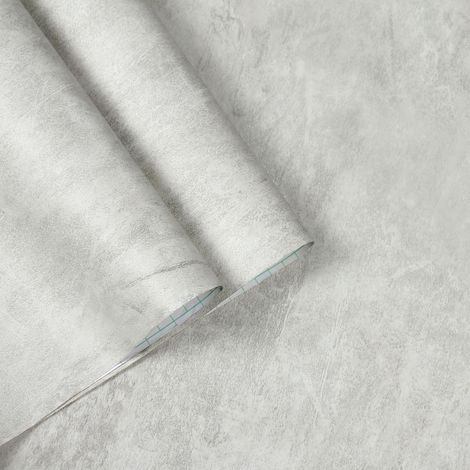 Papier Peint Autocollant BéTon Gris Papier Contact 40cmx300cm Style Industriel Gris Amovible ImperméAble Ciment éPais DéCoration Murale (1/5)