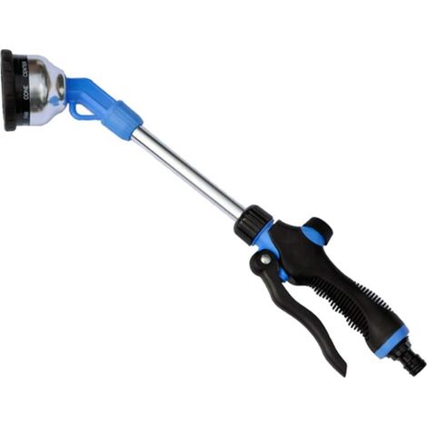 Arroseur de jardin à gâchette frontale, pulvérisateur d'eau réglable pour l'arrosage des fleurs, perche longue, brumisateur pour pelouse, jardin et voiture (1/5)