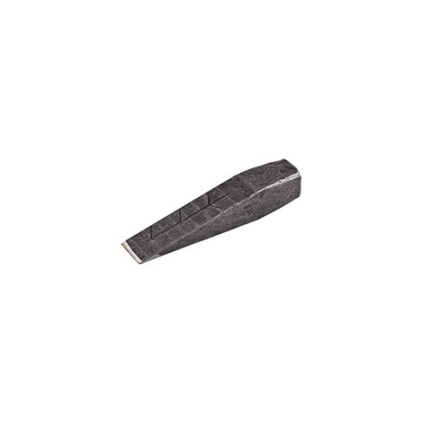 Punta spezzacoin in acciaio CK45. Lunghezza: 240 x 40 mm - Peso: 2000 g.