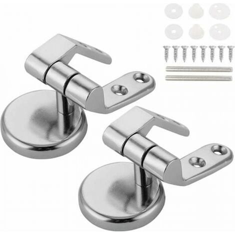 YMYNY Toilettensitzscharnier, Ersatzbefestigungen, Toilettensitzscharnier aus Zinklegierung, Toilettensitzscharnier für Toilettensitz aus Holzharz und MDF (1/3)