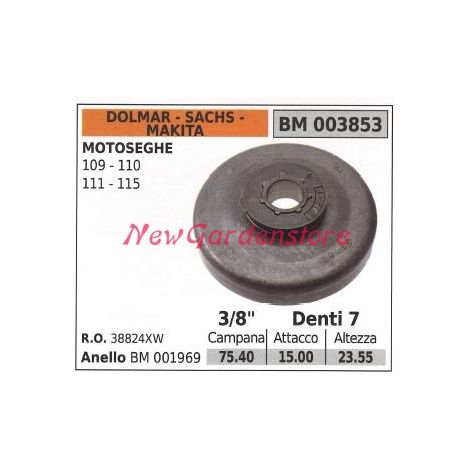 Pignone DOLMAR motore motosega 109 110 111 115 3/8' denti 7 003853