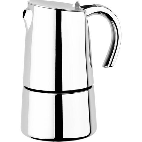 Cafetera BRA Bella inoxidable 6 tazas para todo fuego (1/3)
