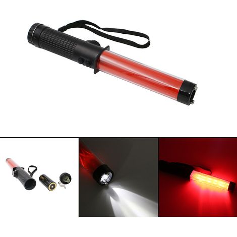 Voyant d'avertissement lampe de poche SOS lumière rouge clignotant extérieur champ d'urgence survie détresse signal lumineux (1/5)