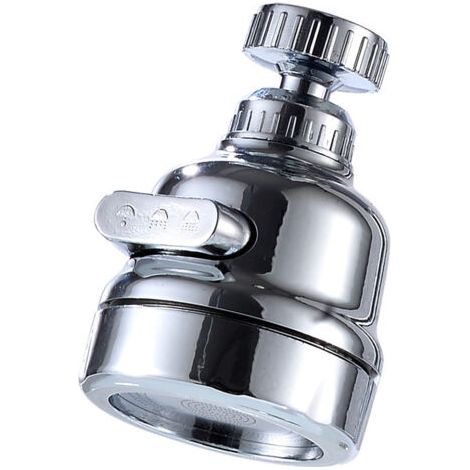Aérateur de robinet de cuisine pivotant à 360° – Aérateur universel, compatible avec 3 modes de débit, anti-éclaboussures et économe en eau, filtre à eau, robinet de cuisine et de salle de bain (3 mod (1/5)