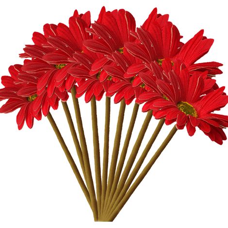 10 bouquets de fleurs artificielles d'extérieur résistantes aux UV, fausses plantes en plastique qui ne se décolorent pas, décoration pour jardin, porche, jardinière, fleurs artificielles d'extérieur (1/5)