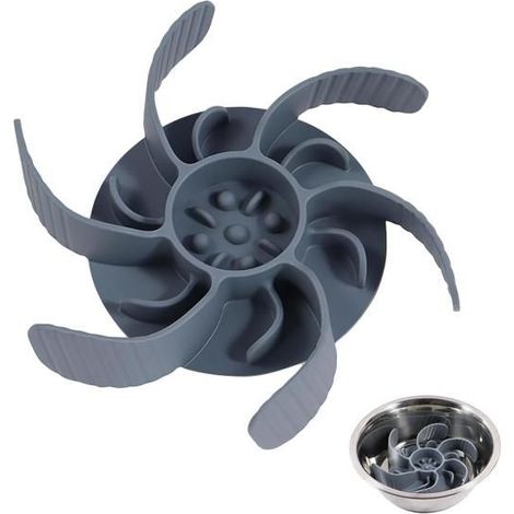 Gamelle Anti Glouton Chien Gamelle d'alimentation Lente avec Base Ventouse Antidérapante Insert pour Ralentir la Nourriture Chiens (1/5)