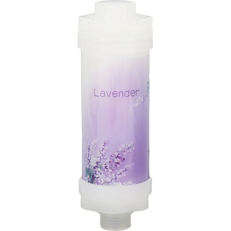 Douche Filtre Purificateur d'Eau 3 Couches Anti-Chlore et Impuretés, Cartouche de Remplacement Parfum Lavande (1/5)