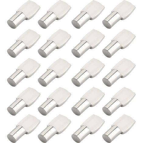 20 pièces Taquet Etagere, Support de planche, Taquets pour étagères, Support d'Étagère Étagère Broches Cheville Etagere, pour Meubles, Armoires, pour Armoire Bureau Accessoires, 5mm19mm (1/5)