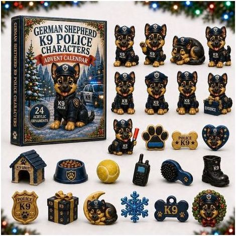 Berger policier calendrier avent 2026 2D boîte surprise