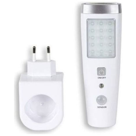 Lampe De Poche - Detecteur De Presence - Veilleuse - Batterie 3,7 V Integree - Chargeur Inclus - Usage Interieur Et Exterieur - 1 Unite (1/4)