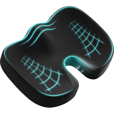 Filiyano – Oreiller en mousse à – Coussin de siège ergonomique Swan Pillow en mousse à mémoire de forme pour fauteuil roulant de bureau, voiture ou (1/5)