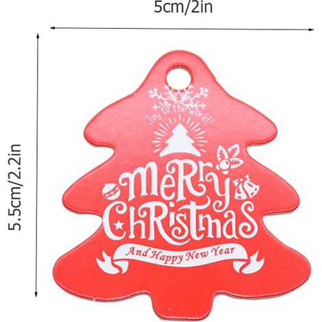 100 étiquettes cadeaux en papier, série Noël, pour loisirs créatifs, emballages cadeaux, décorations, souvenirs de Noël (1/5)