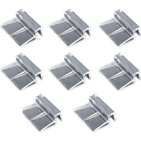 pièces - Clip pour aquarium - Support pour aquarium - Support - Clip pour couvercle d'aquarium en Acryl - Clip pour couvercle d'aquarium en Verres - Support pour aquarium - 8 mm - Universel (1/5)