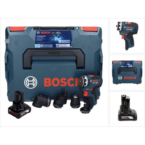 Bosch GSR 12V-35 FC Professional Akku Bohrschrauber 12 V 35 Nm Brushless + 1x Akku 6,0 Ah + L-Boxx - ohne Ladegerät