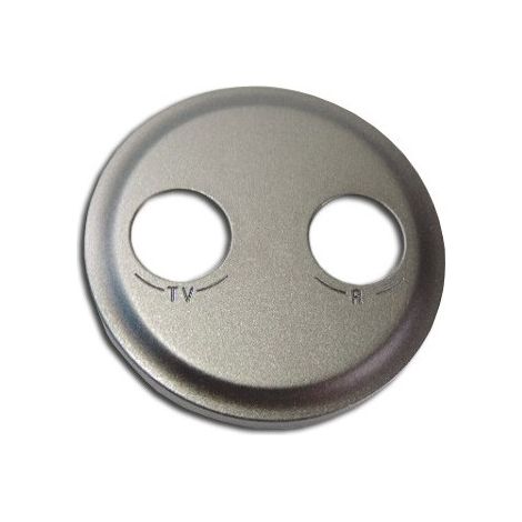 Enjoliveur pour prise TV-FM graphite rond Céliane LEGRAND 064932 (1/2)