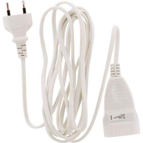 ZENITECH - Prolongateur HO3vvf 2g0.75 coloris blanc 3 m