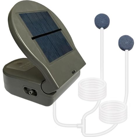 Pompe à Oxygène D'Air D'Aérateur de Bassin Solaire Air Pliable pour le Jardinage Circulation L'Eau Pêche en Plein (1/5)