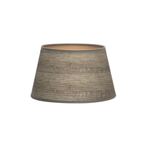 Paralume Salma E27 Legno Grigio 25dx20dx15h Conico