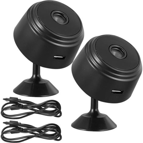Caméra de Surveillance Intérieure Lot de 2 1080p, en Plastique (1/5)