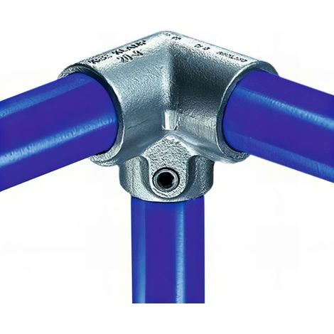 Raccord KEE KLAMP 20-8 coudé en T à 90° pour tubes D. 48,3 mm - Galvanisé - KEE20-8