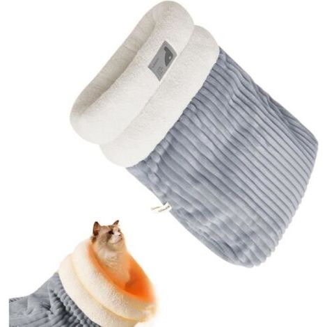 44x37CM Cat Bed Cave Sleeping Bag Small Pet Sleeping Bag Semi-Enclosed Pet Hideaway Sleeping Cuddle Cave Three-Layer Pet Bed for Pet