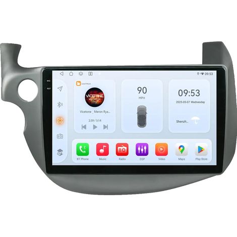 CarPlay, touchscreen, compatibilità multimediale, compatibile con Honda Jazz Fit 2007-2014, QS8 (4G LTE 8G 128G) (1/2)