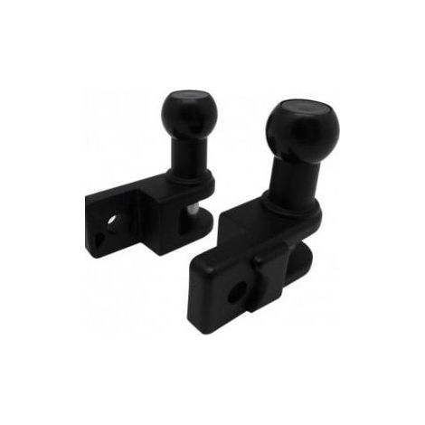 FPLUS juego soporte barandilla toldo negro , JUEGO SOPORTE BARANDILLA TOLDO NEGRO