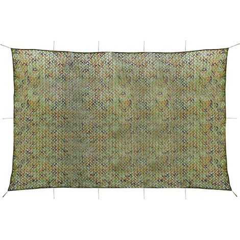 Filet de camouflage avec sac de rangement 6x7 m Vert