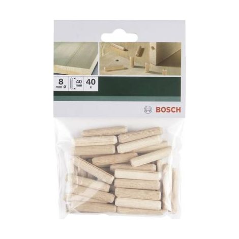 Sachet de 40 chevilles à bois 8mm Bosch 2609255311 (1/2)