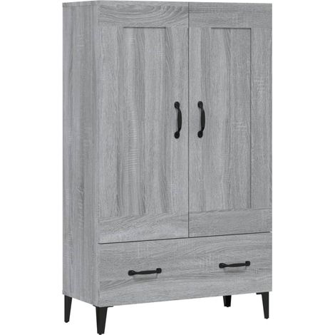 Buffet Commode Armoire Luxueux, pour Salon Chambre Entrée Cuisine, Sonoma gris 70x31x115 cm Bois d'ingénierie OIB5156E (1/5)