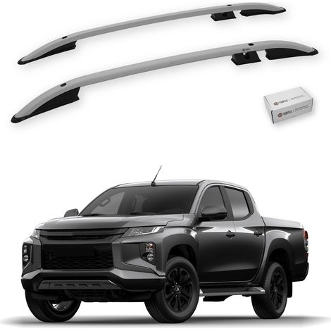 TURTLE kompatibel mit Mitsubishi Triton (Mk5) 2015-2025 Dachreling Crown Grau (1/5)
