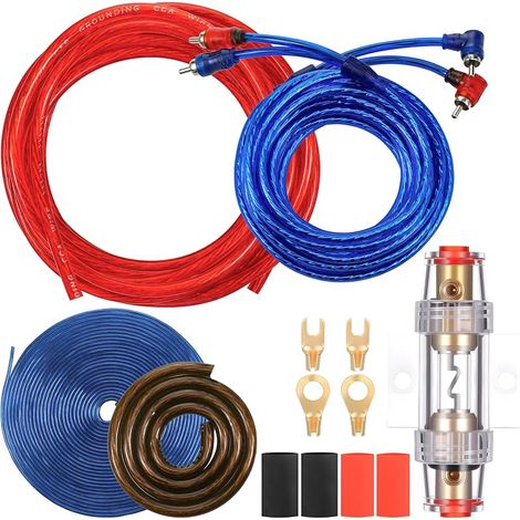 Kit de Câblage Audio de Voiture, 1500W Kit de Câbles D'amplificateur (1/5)