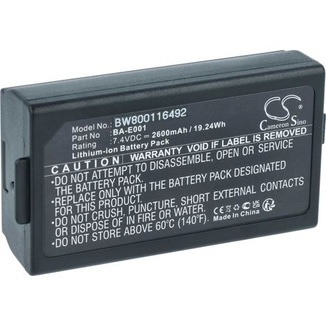 vhbw Replacement Battery compatible with Sonel PAT-10, PAT-2 Printer Copier Scanner Label Maker (2600mAh, 7.4V, Li-Ion) (1/5)